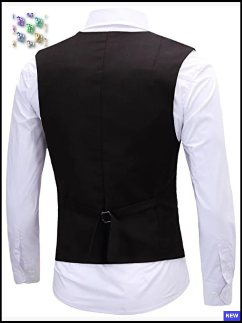 Slim Fit Sleeveless Vest Formal Business Tuxedo Waistcoat Classic Elegant